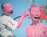 Yue Minjun Famous Paintings - Cherries